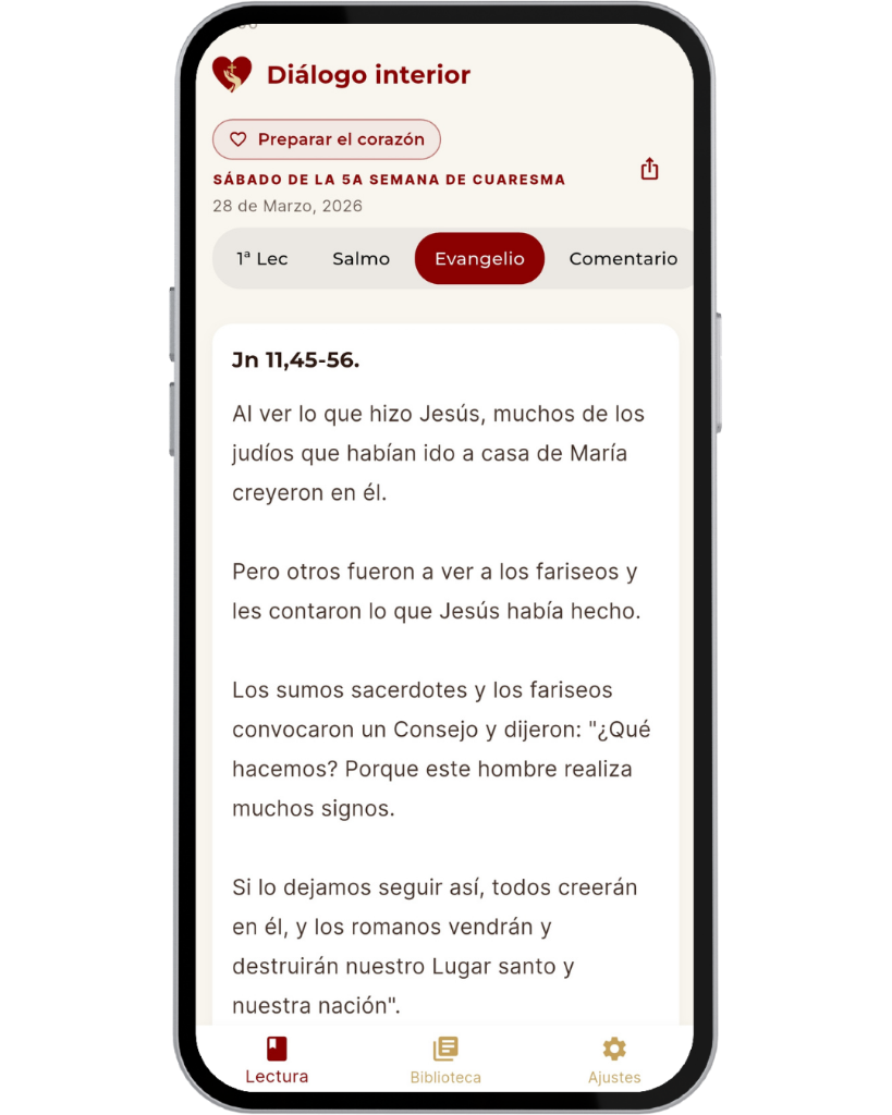 Lectura del Evangelio